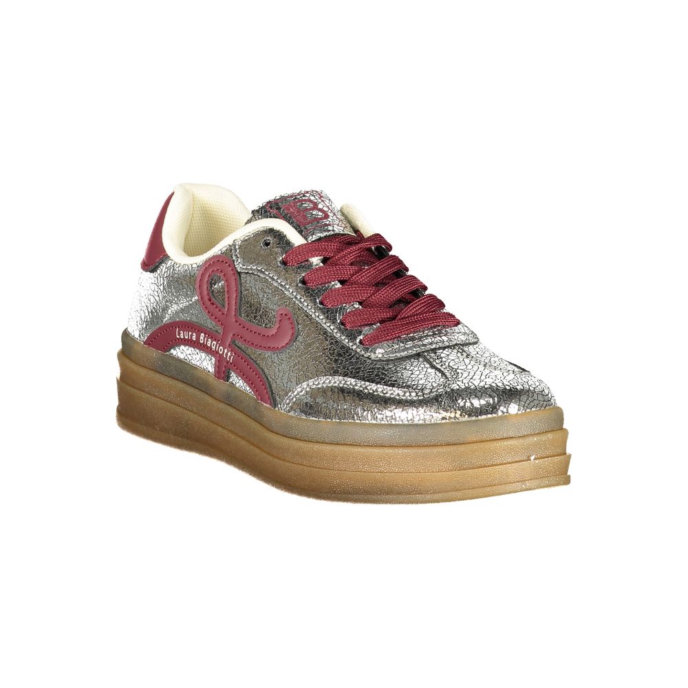 Argento Poliuretano Donna Sneaker