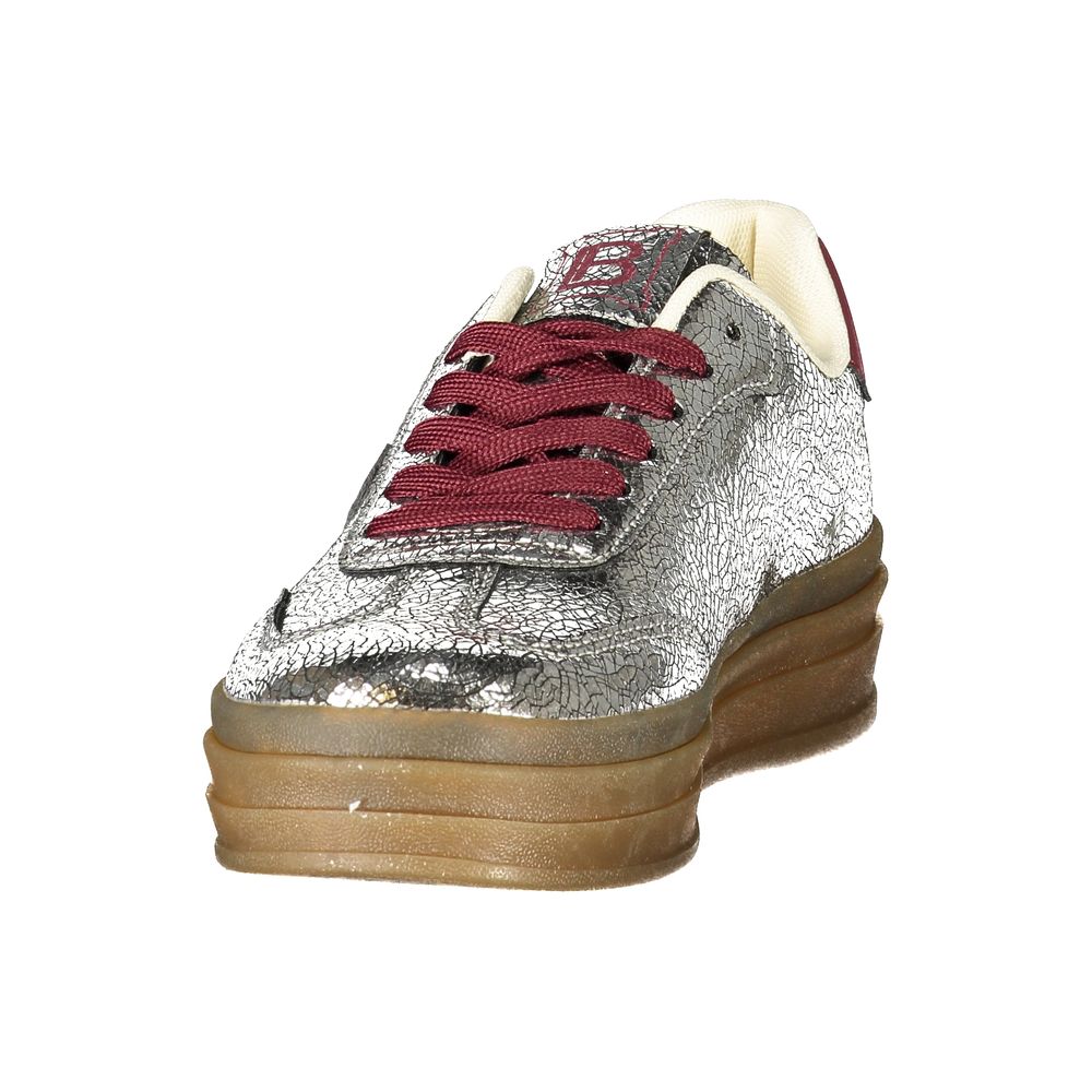 Argento Poliuretano Donna Sneaker