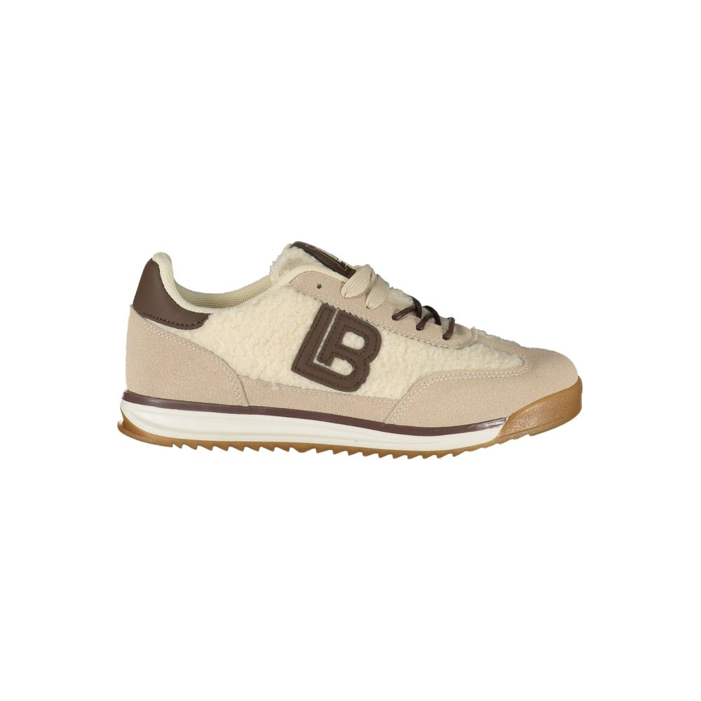 Beige Polyurethane Women's Sneaker