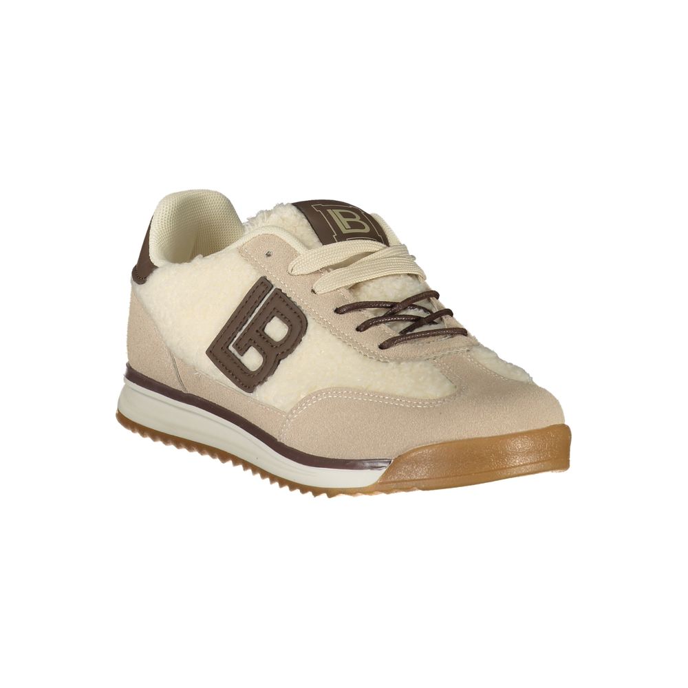Beige Polyurethane Women's Sneaker