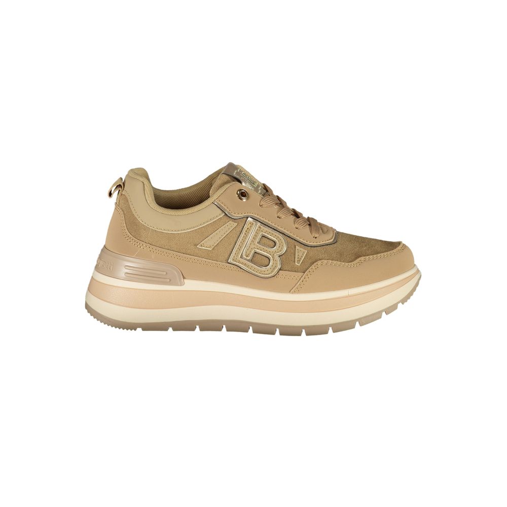 Brown Polyurethane Women's Sneaker