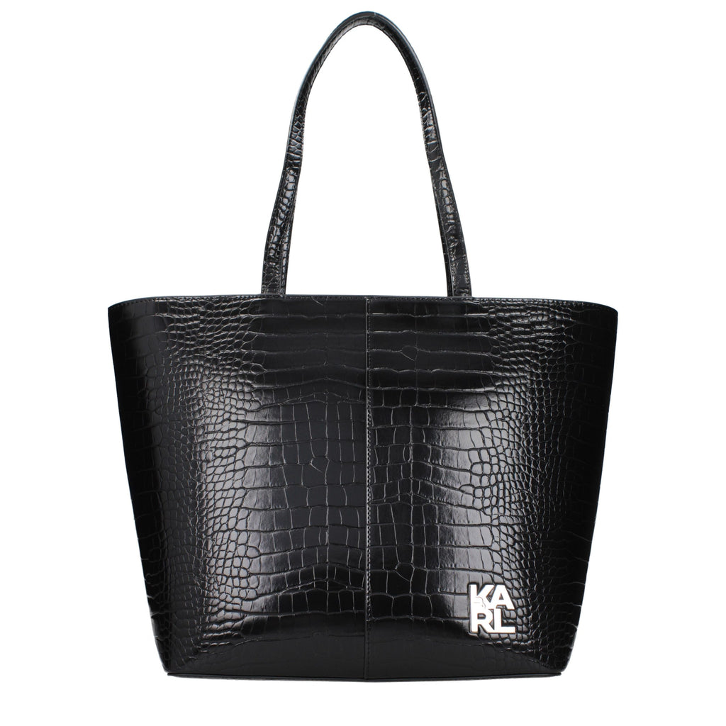 Black Polyethylene Shoulder Bag