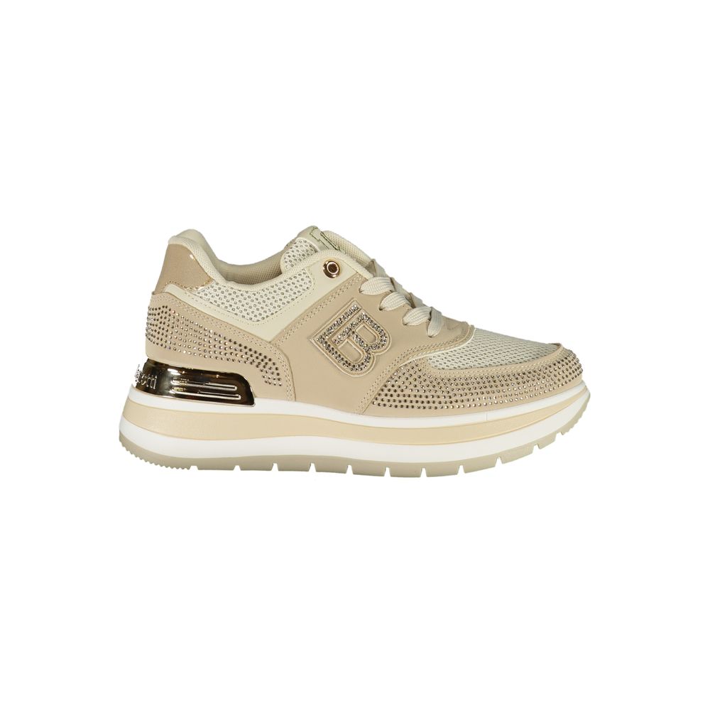 Beige Polyurethane Women's Sneaker