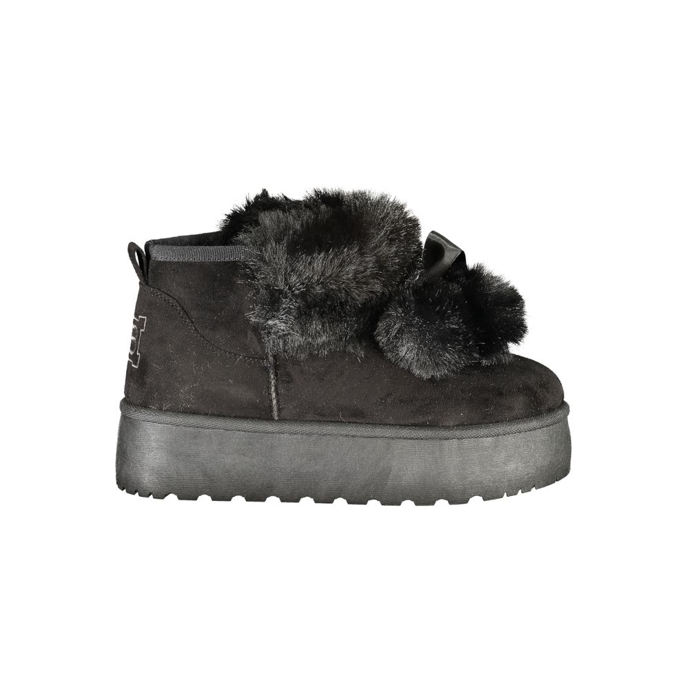 Black Polyurethane Women's Boot