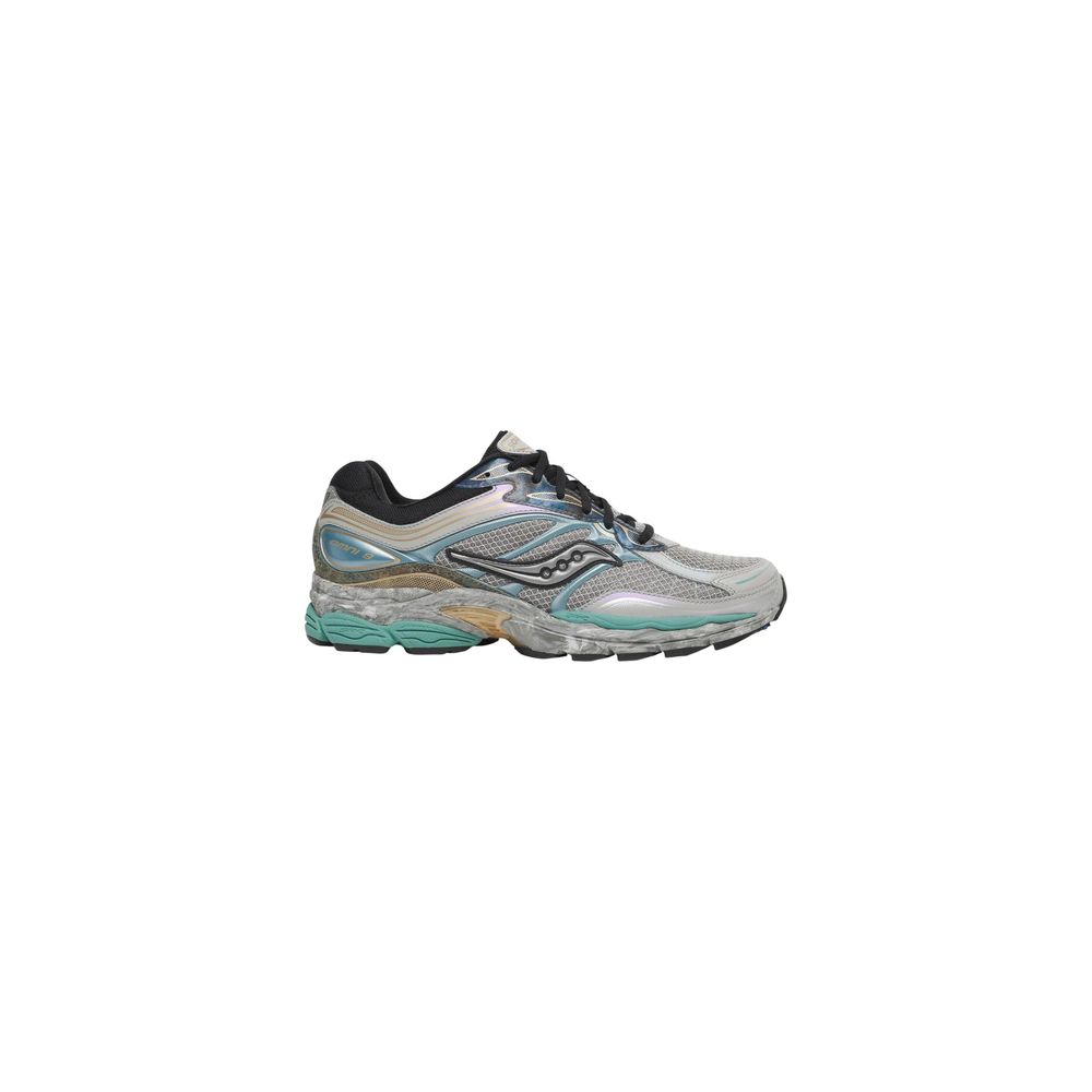 Gray Synthetic Athletic Sneakers