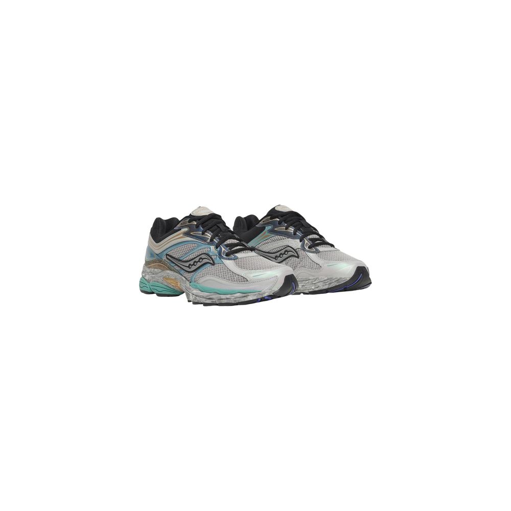 Gray Synthetic Athletic Sneakers