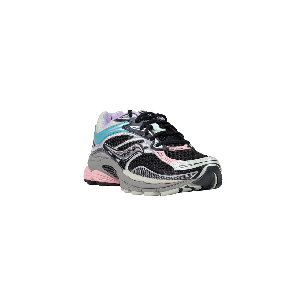 Black Synthetic Athletic Sneakers