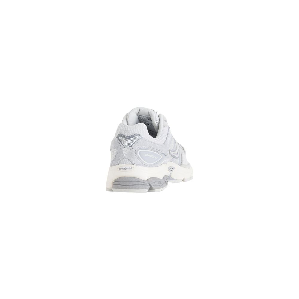 Gray Synthetic Athletic Sneakers