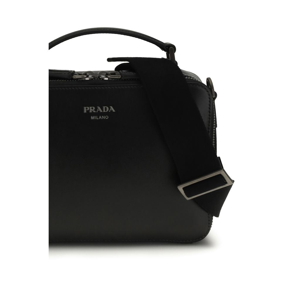 Black Calf Leather Bos Taurus Shoulder Bag