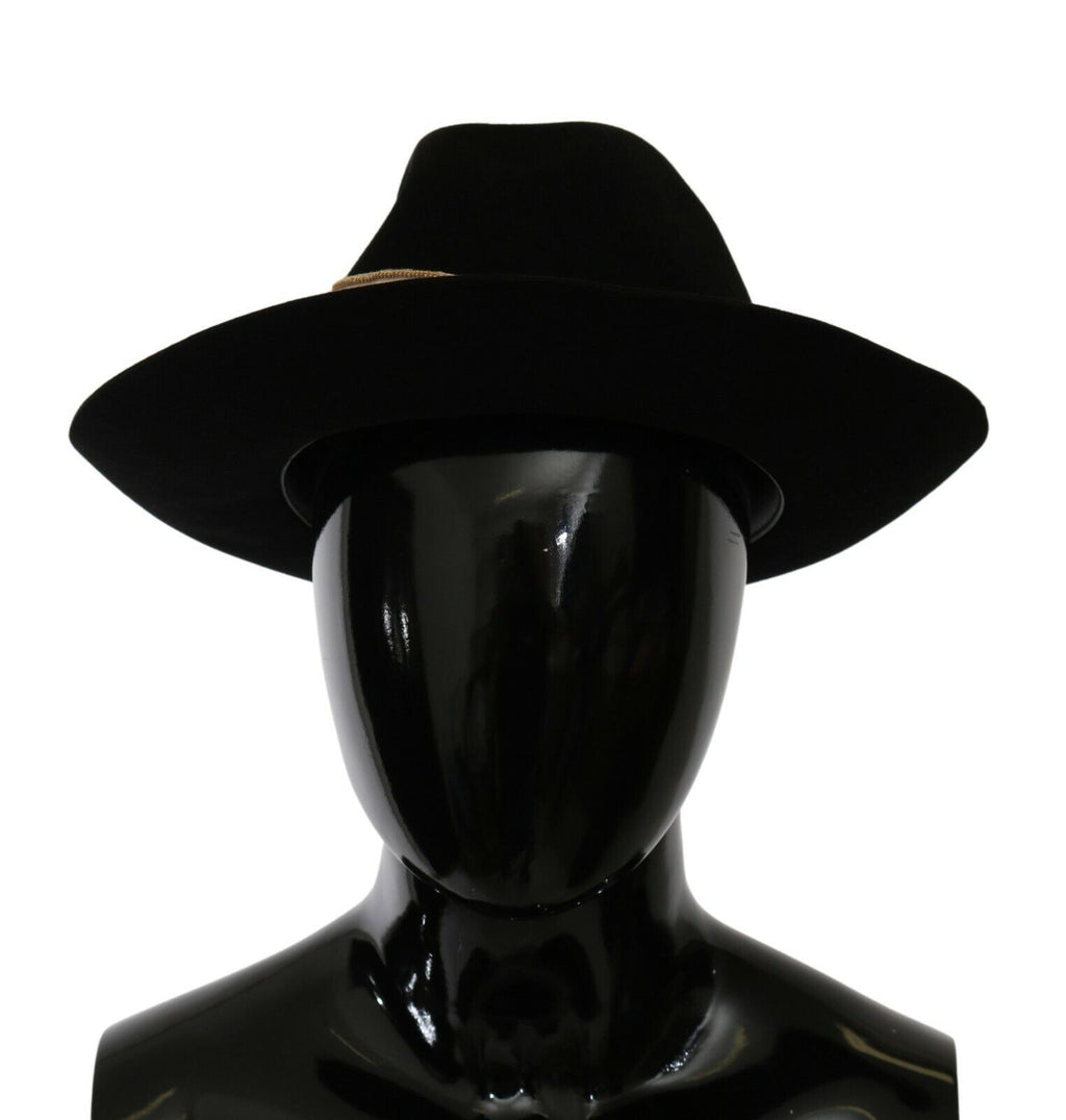 Chapeau Panama à large bord noir Lapin Amor Gignit