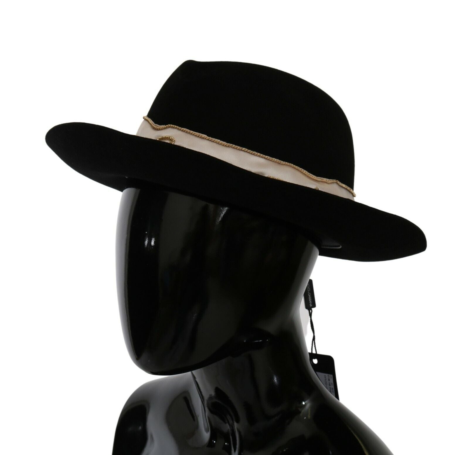 Chapeau Panama à large bord noir Lapin Amor Gignit