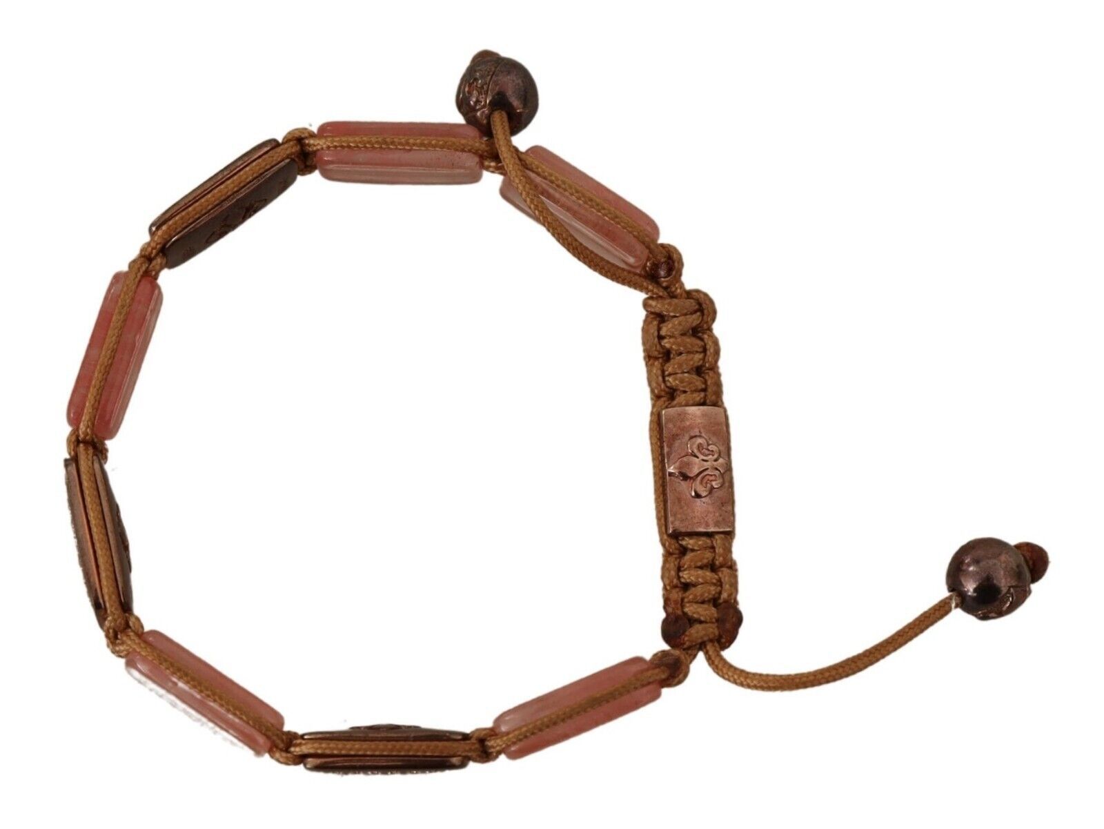 Bracelet réglable décoré de cristaux multicolores et du logo.