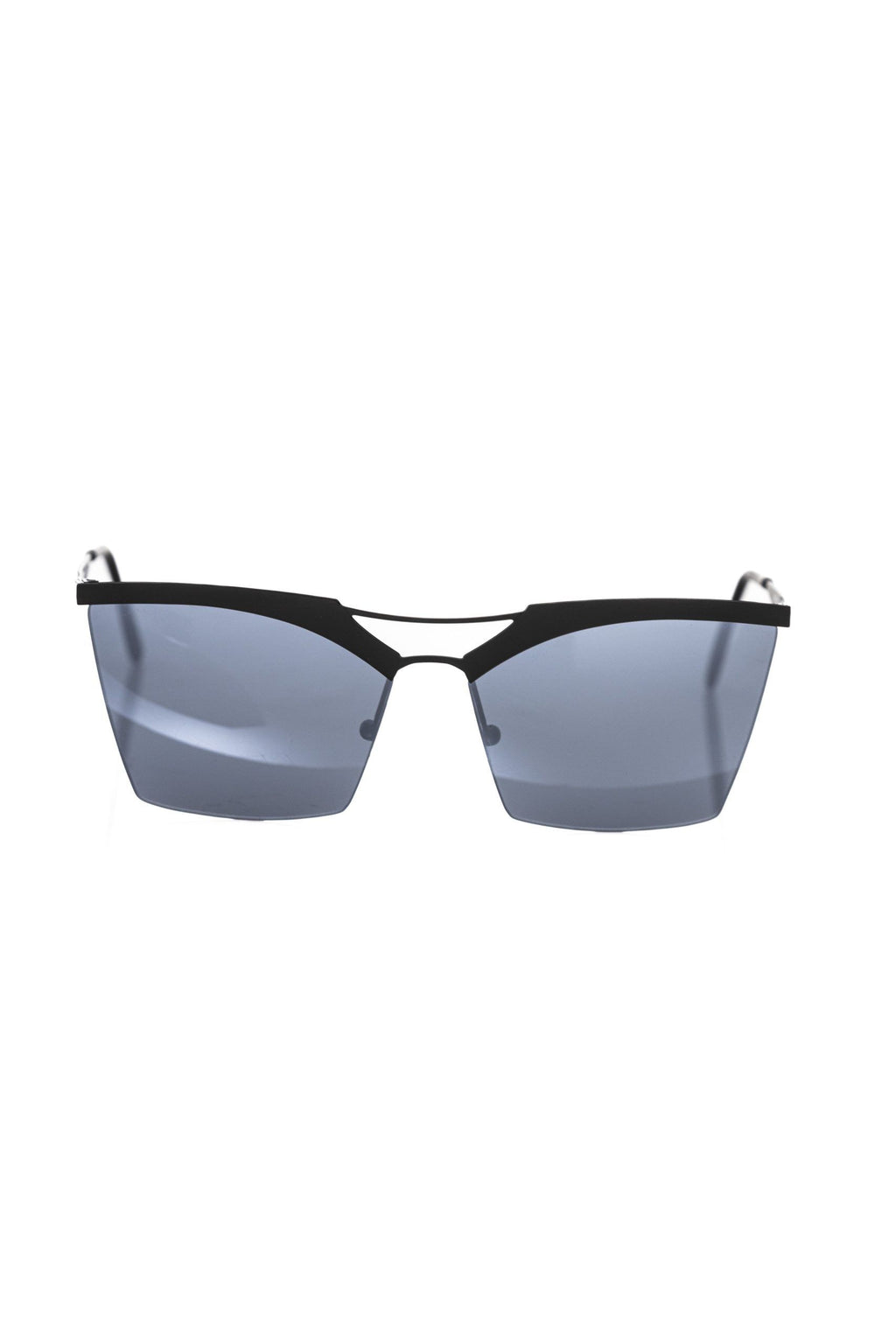Lunettes de soleil pour femmes en fibre métallique noire
