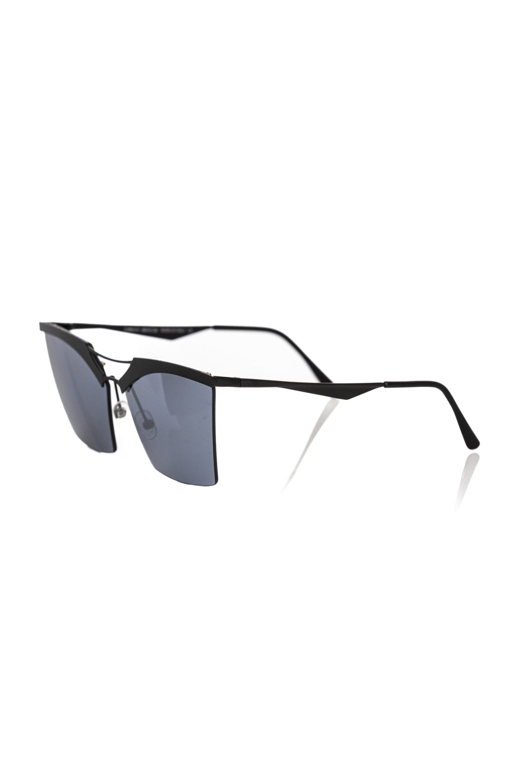 Lunettes de soleil pour femmes en fibre métallique noire