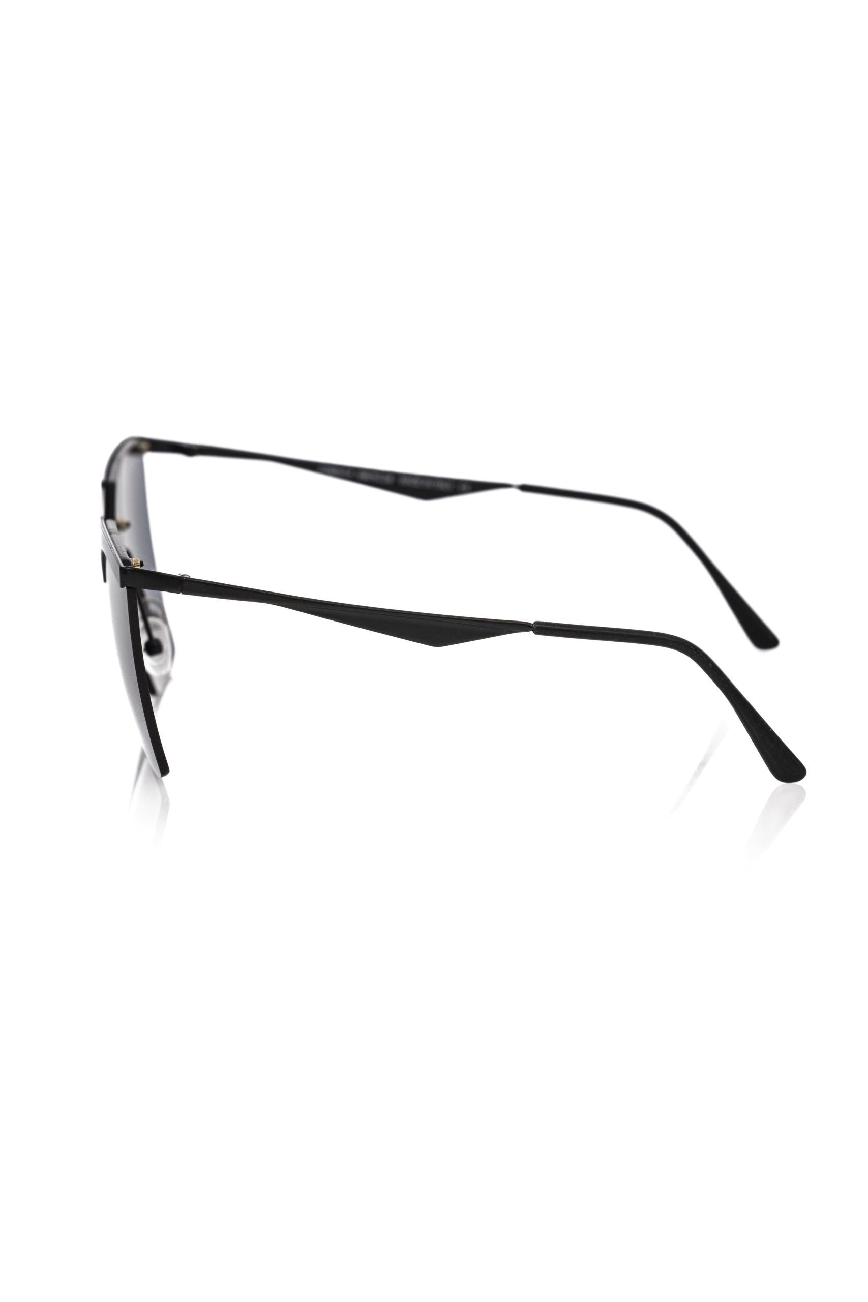 Lunettes de soleil pour femmes en fibre métallique noire