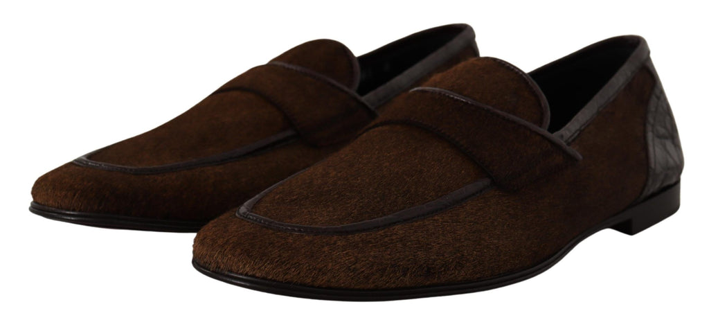 Chaussures Mocassins Brun Cuir Chaussures Sans Lacets