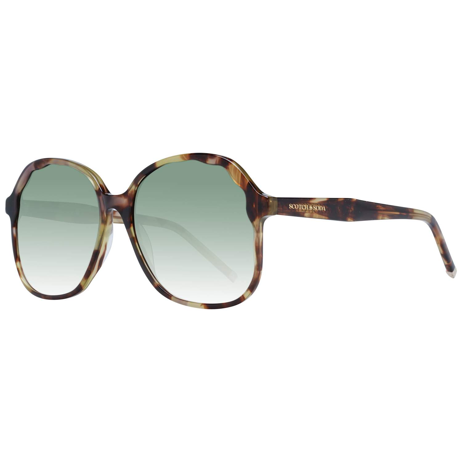 Lunettes de soleil dégradées à motif papillon chic