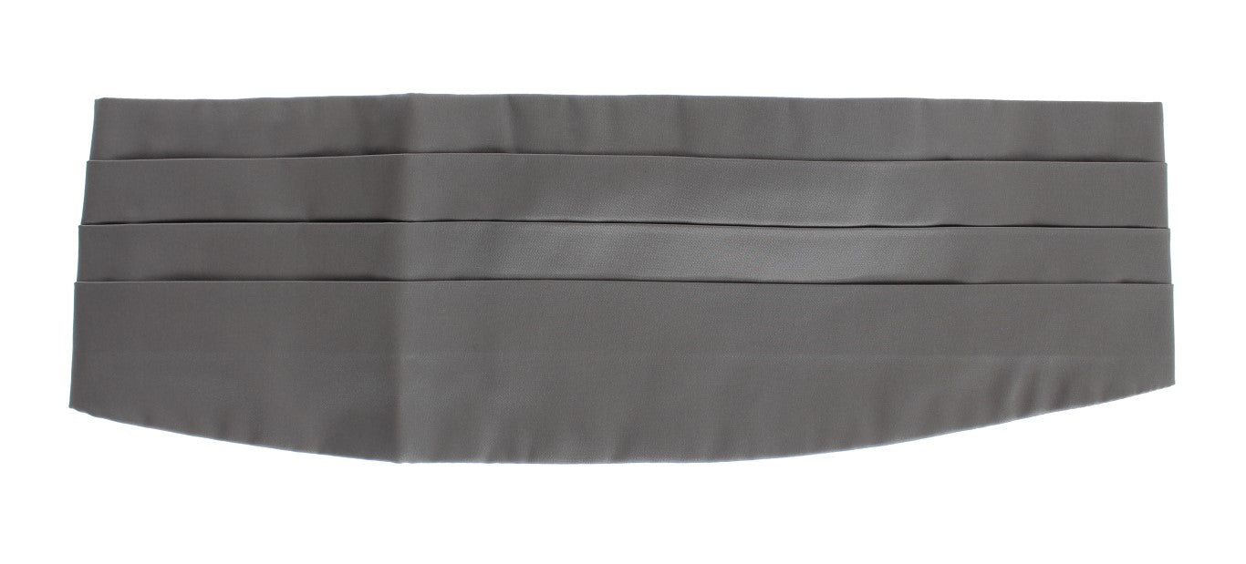 Ceinture en soie grise pour gilet