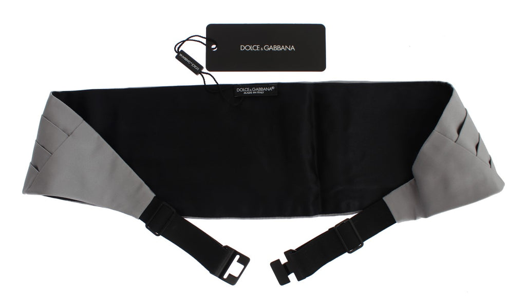 Ceinture en soie grise pour gilet