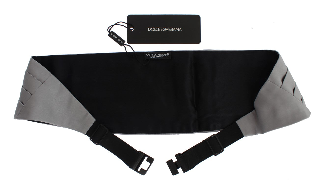 Ceinture en soie grise pour gilet