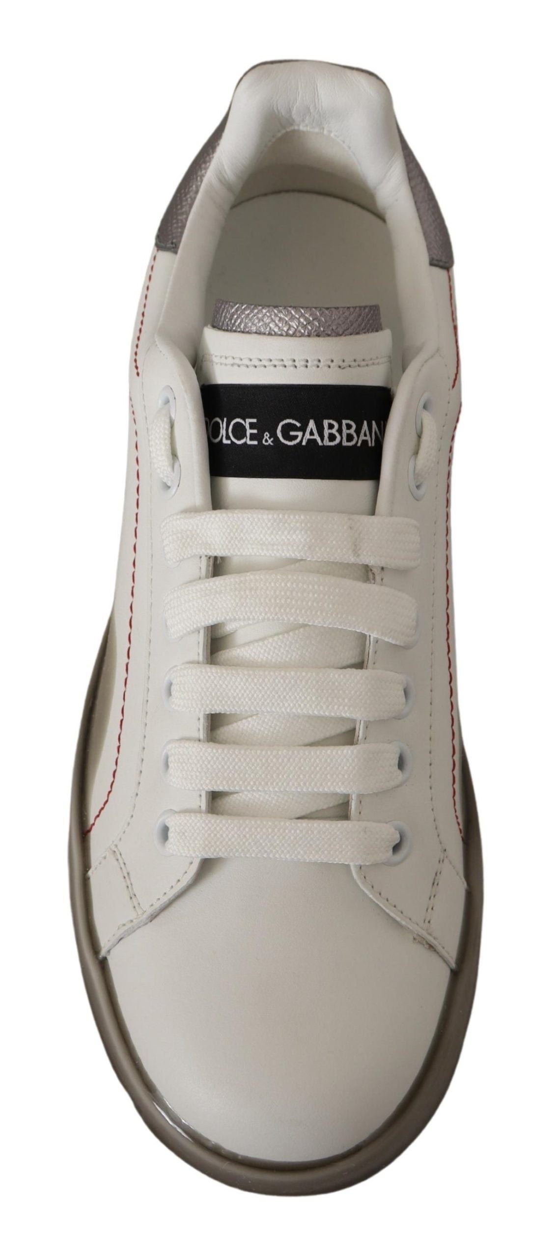 Chaussures en cuir blanc pour femme, baskets Portofino avec logo.