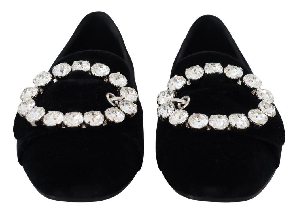 Boutures plates en velours noir avec cristaux