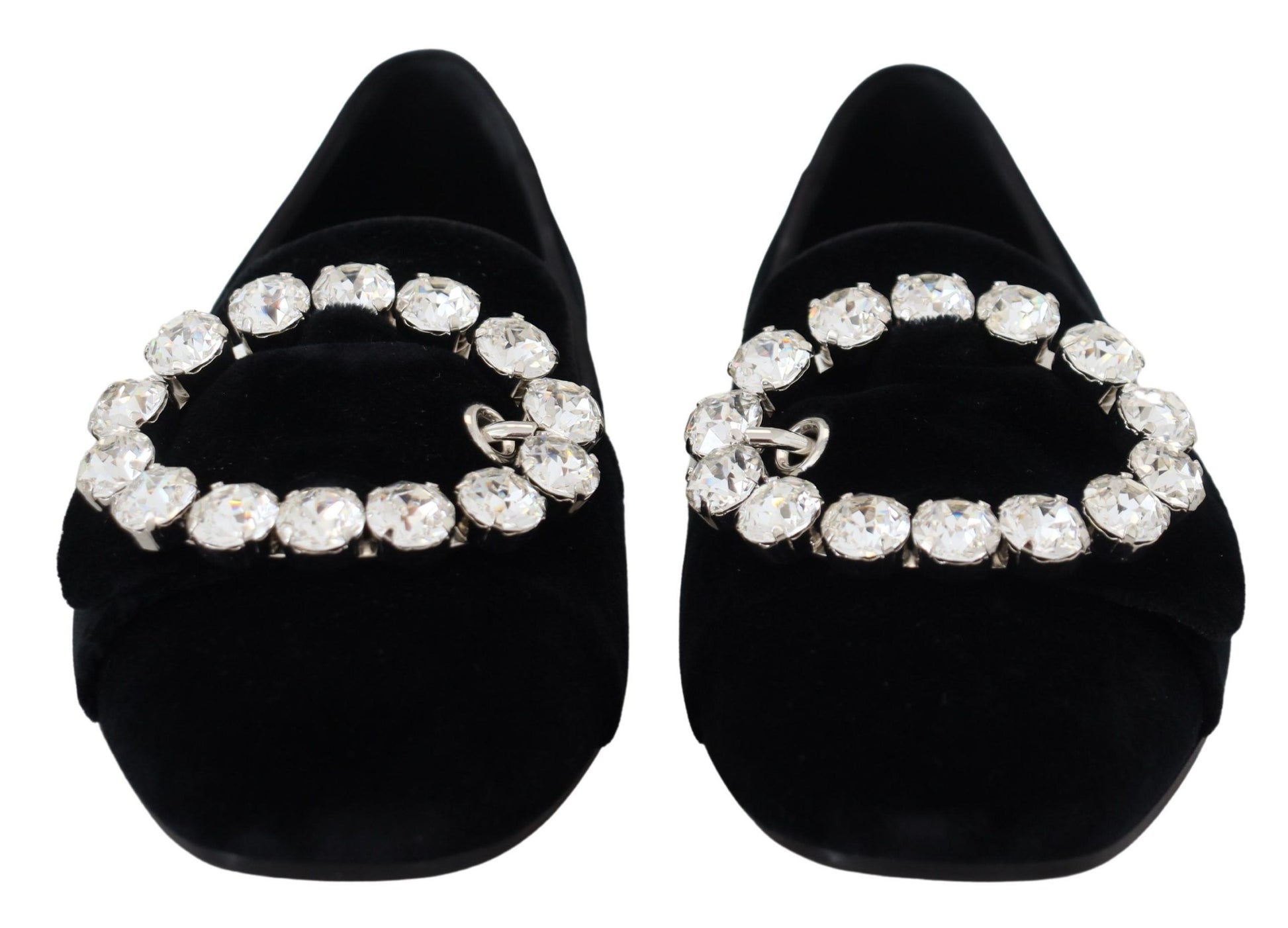 Boutures plates en velours noir avec cristaux