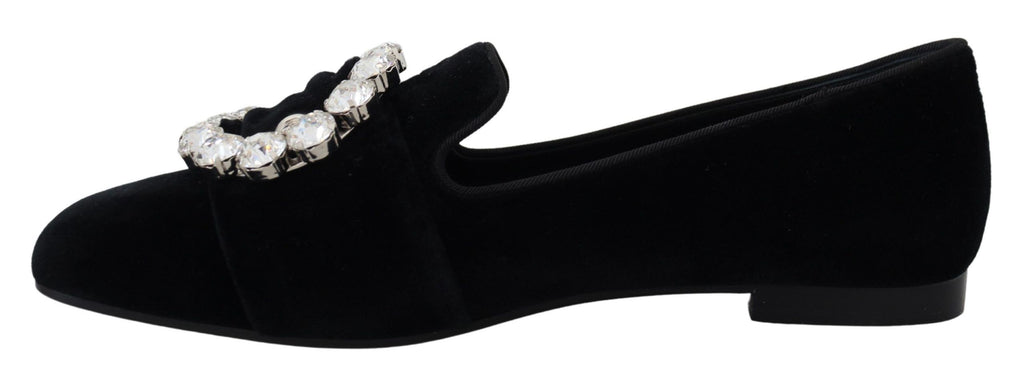 Boutures plates en velours noir avec cristaux
