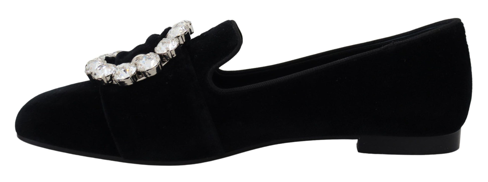 Boutures plates en velours noir avec cristaux