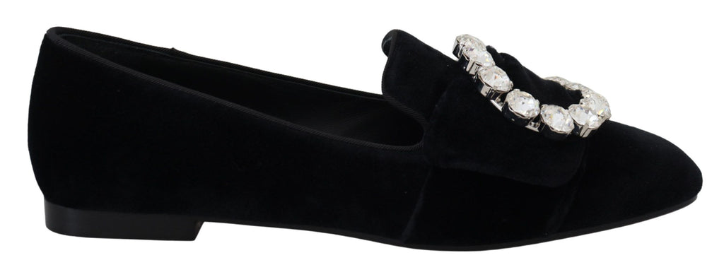 Boutures plates en velours noir avec cristaux
