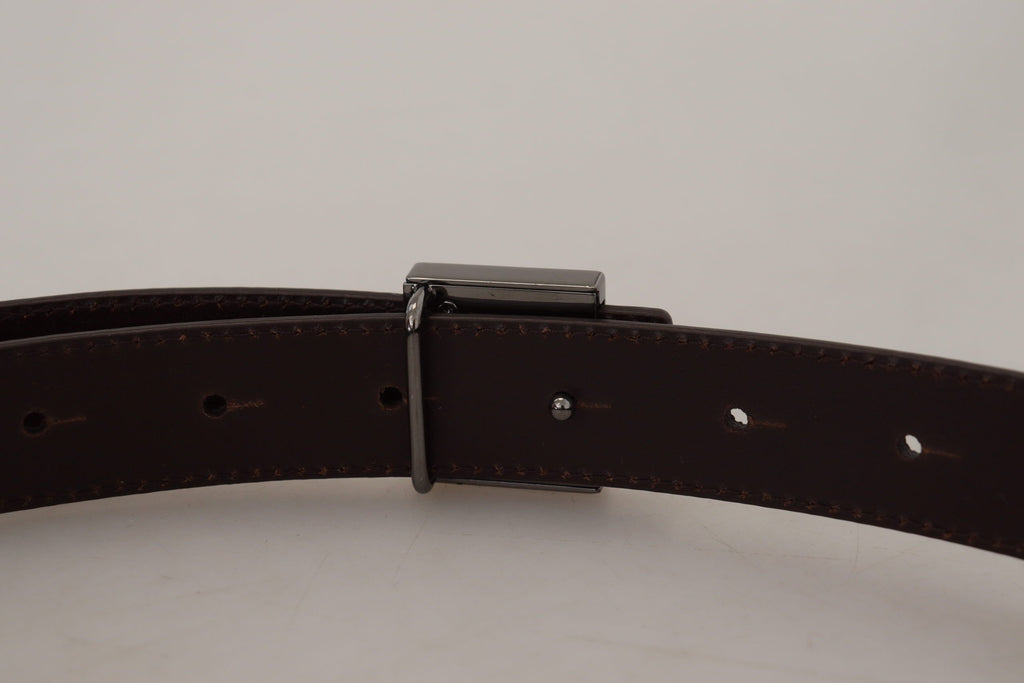 Ceinture en cuir doré avec boucle carrée en métal argenté