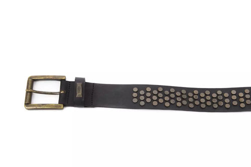 "Black Cowhide Women Belt"