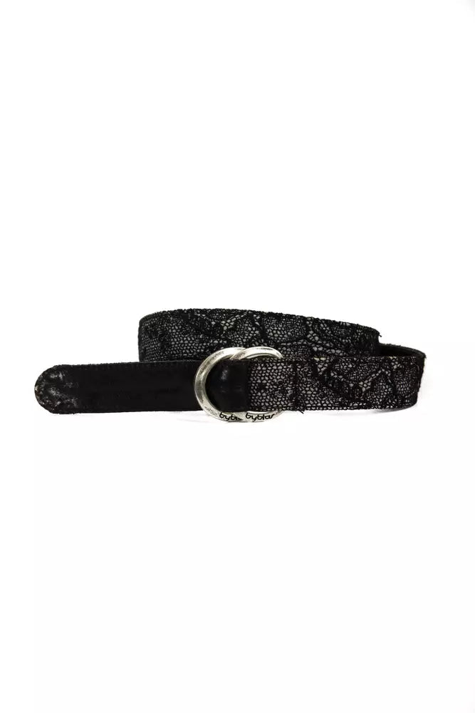 Ceinture en laine noire pour femme