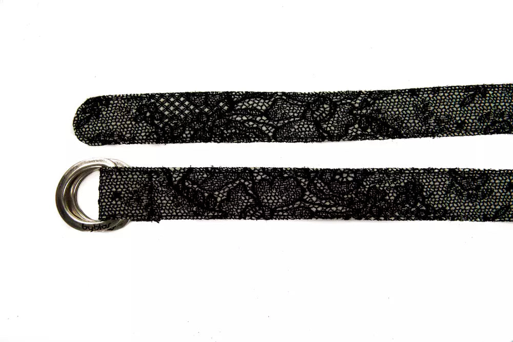 Ceinture en laine noire pour femme
