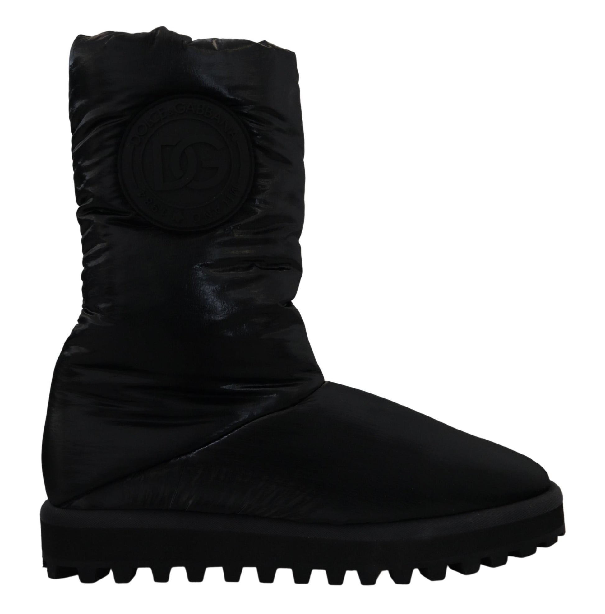 Bottes noires, rembourrées, mi-mollet, chaussures d'hiver