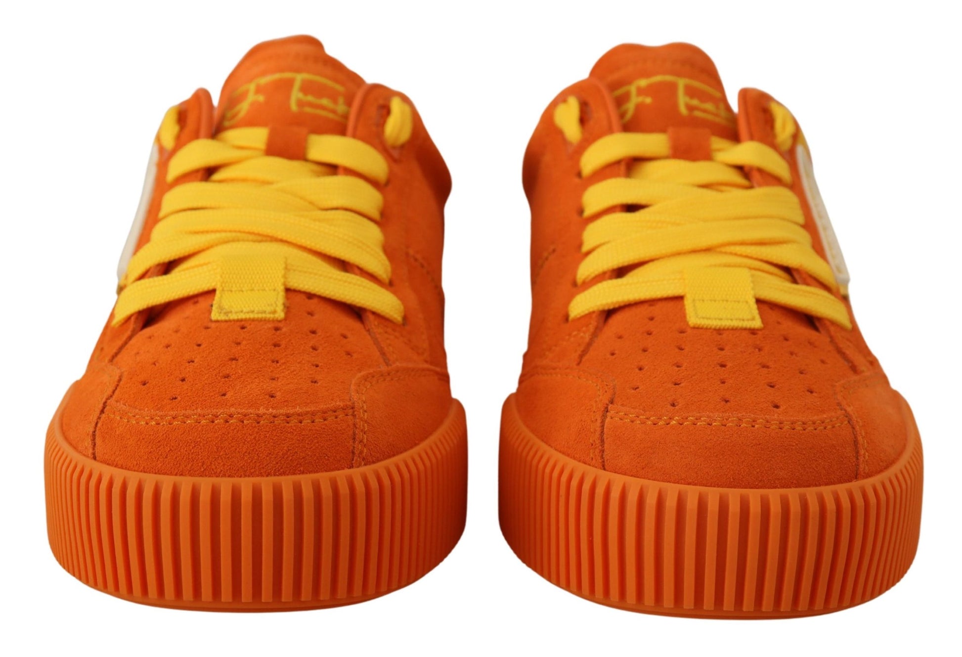 Sneakers en cuir orange Pj Tucker
