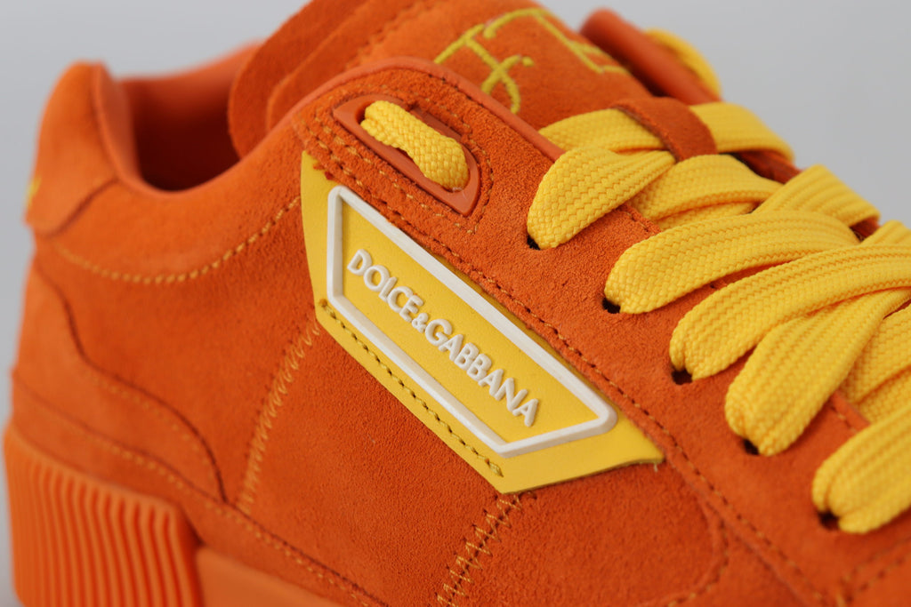 Sneakers en cuir orange Pj Tucker