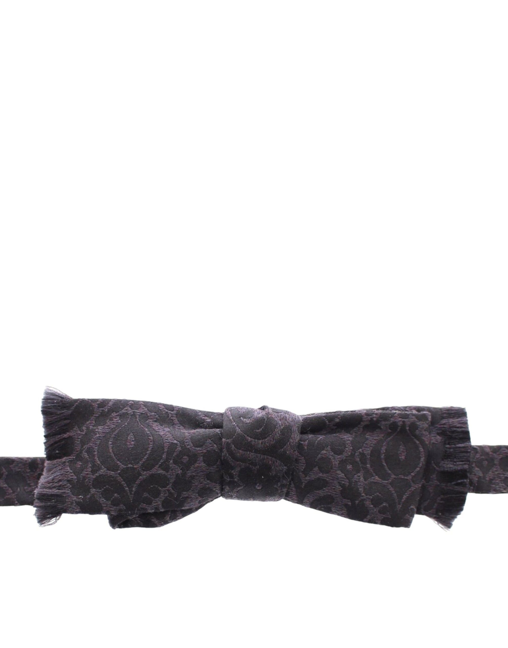 Papillon en laine gris et noir