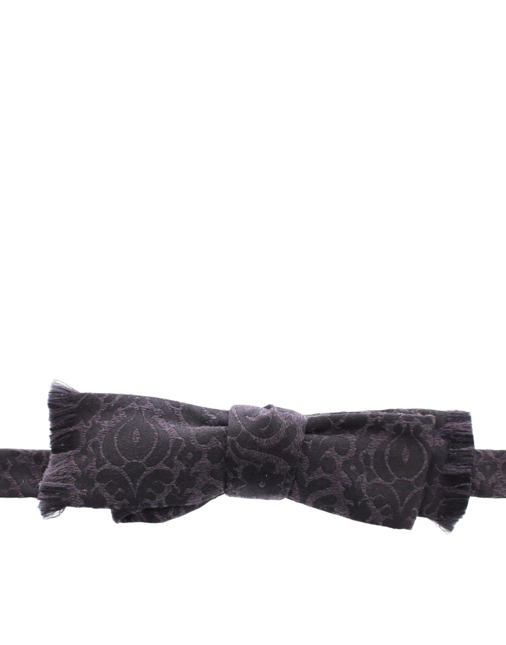 Papillon en laine gris et noir