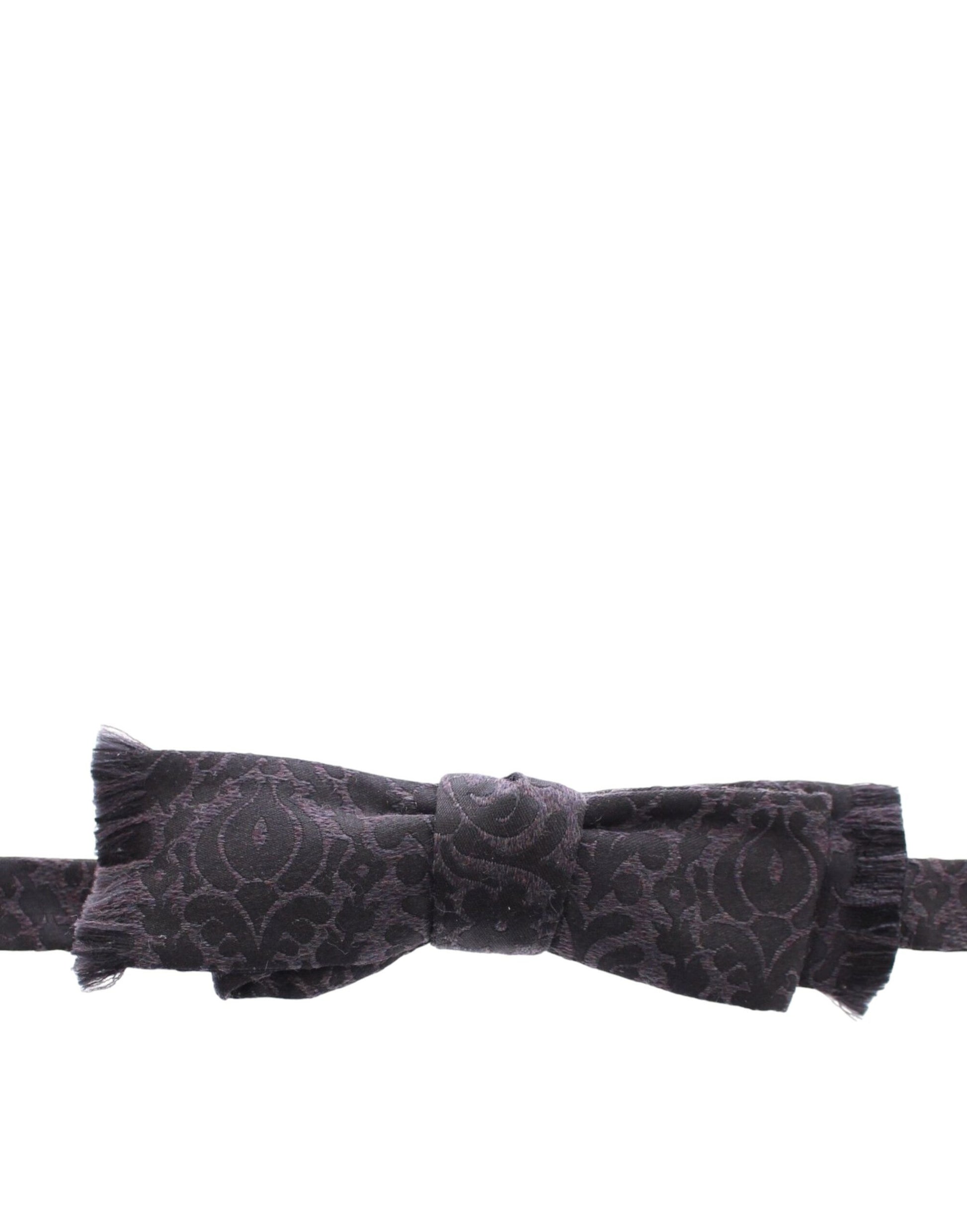 Papillon en laine gris et noir