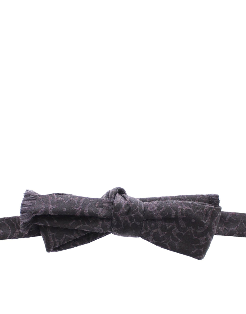 Papillon en laine gris et noir
