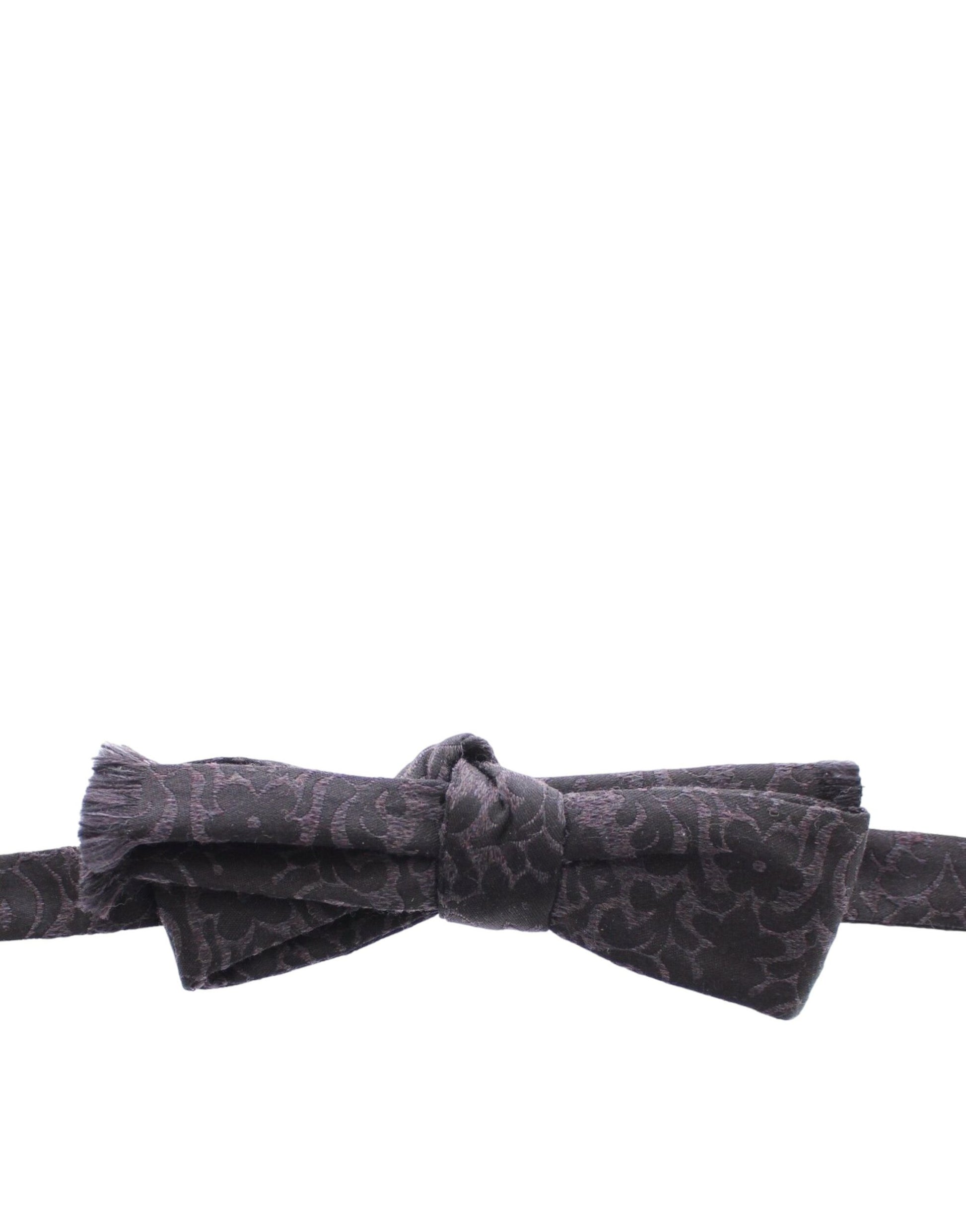 Papillon en laine gris et noir