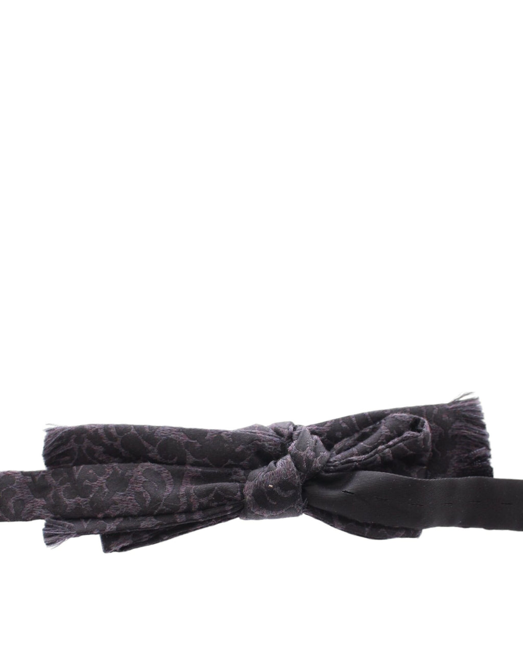 Papillon en laine gris et noir