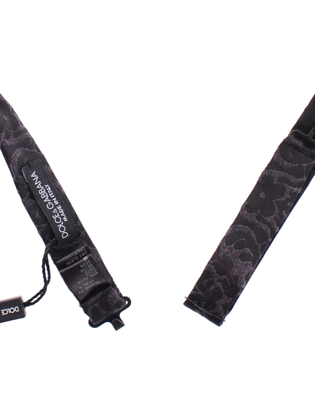 Papillon en laine gris et noir