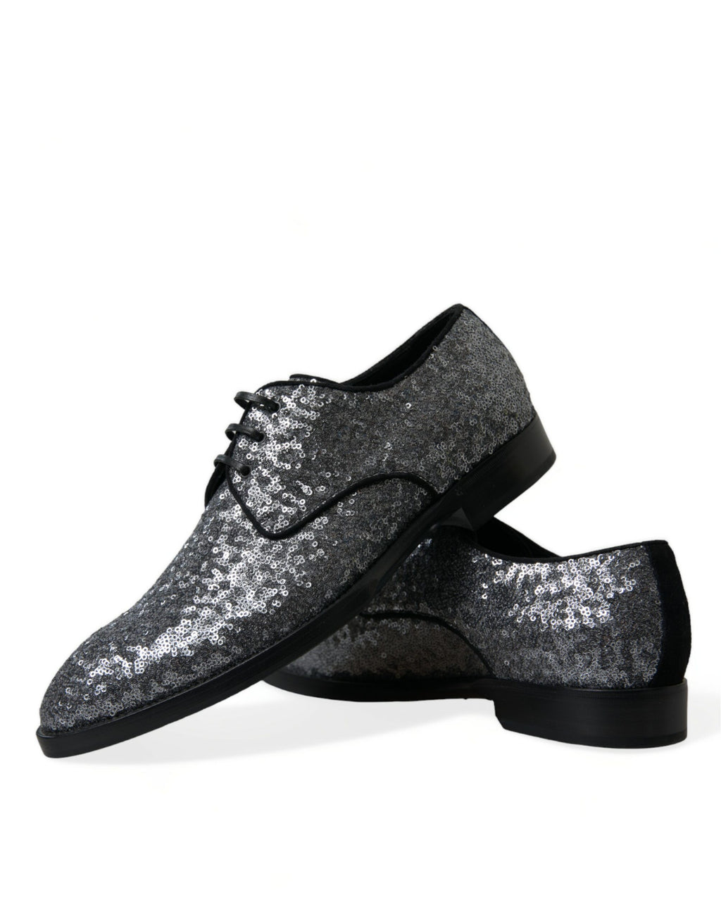 Boutures de ville à lacets pour homme, en argent pailleté