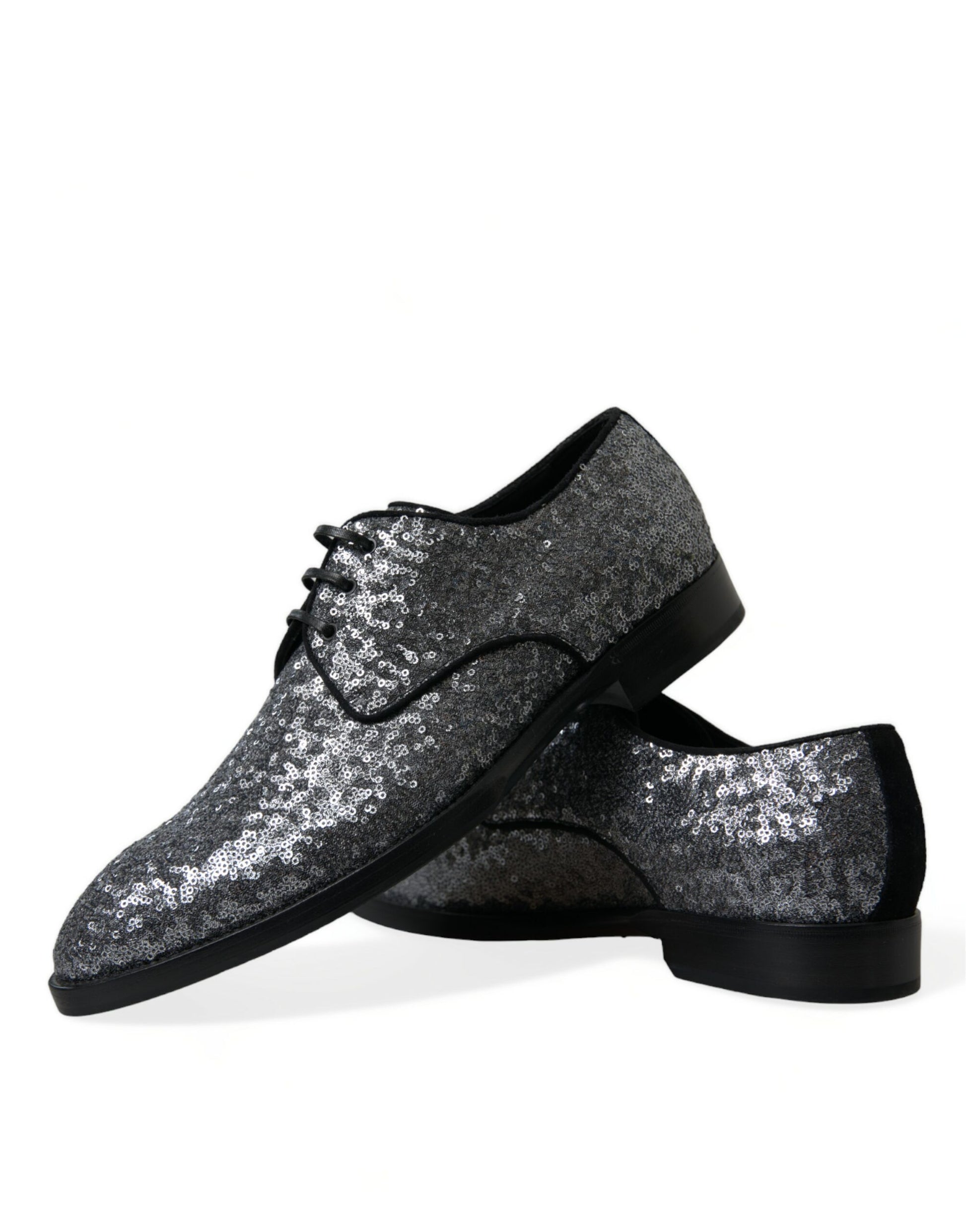 Boutures de ville à lacets pour homme, en argent pailleté