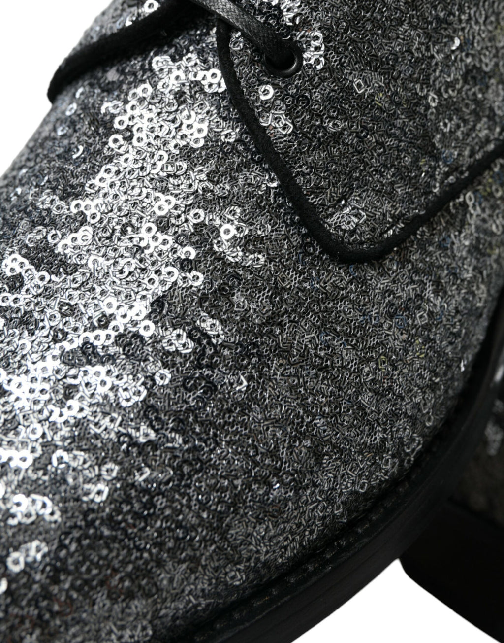 Boutures de ville à lacets pour homme, en argent pailleté
