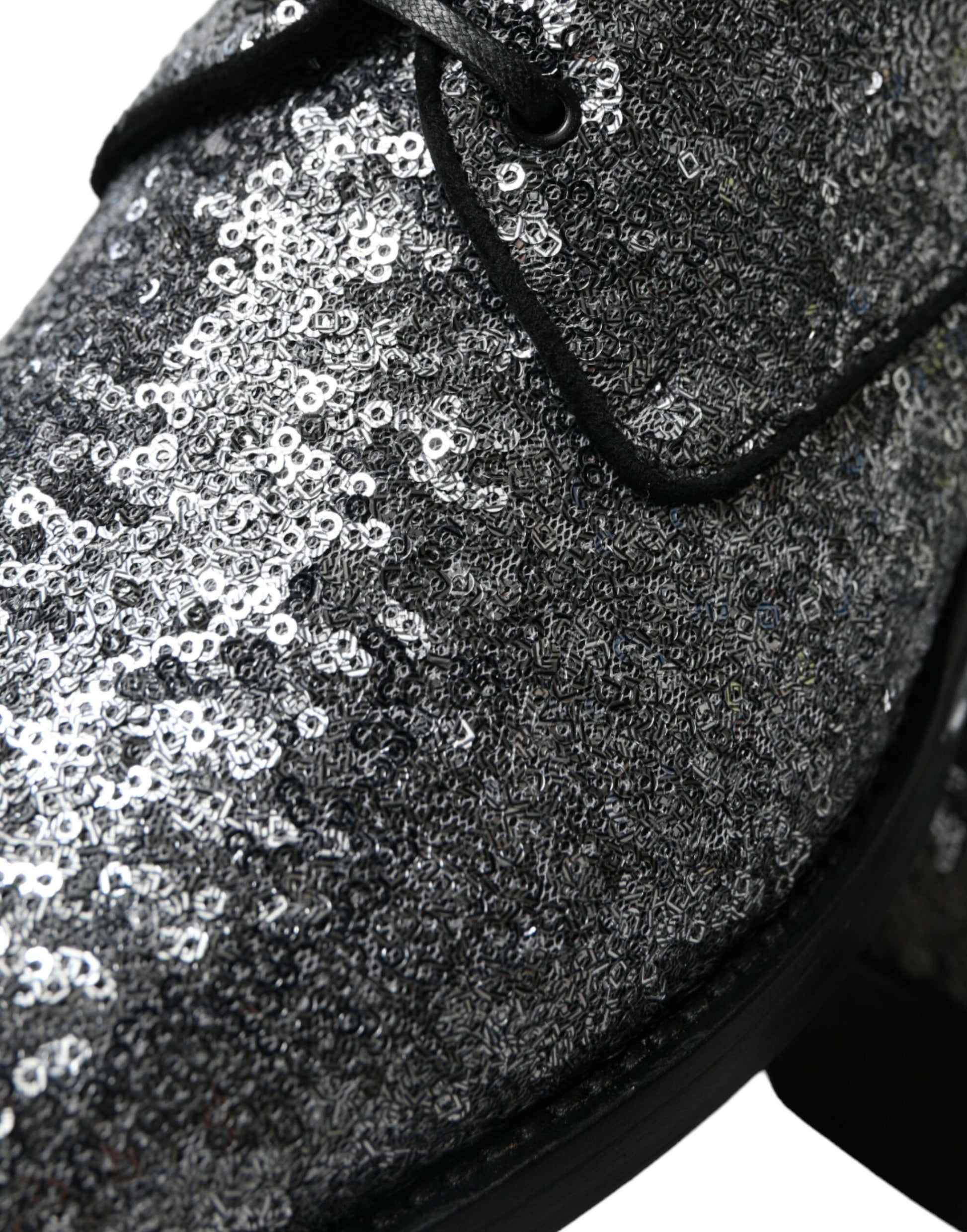 Boutures de ville à lacets pour homme, en argent pailleté