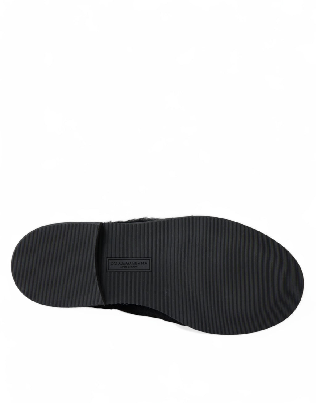 Chaussures de ville derby en cuir noir à lacets et fourrure