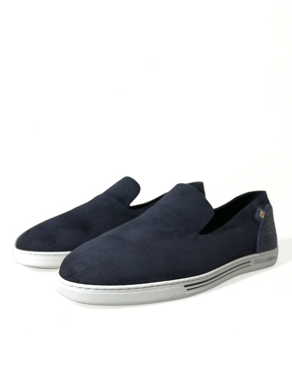 Mocassins en daim bleu Caiman, chaussures Saint-Tropez